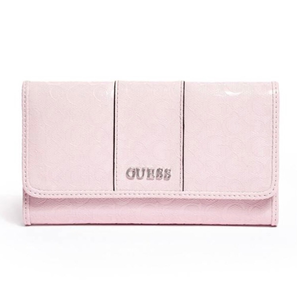 Guess Pink Monogram Wallet